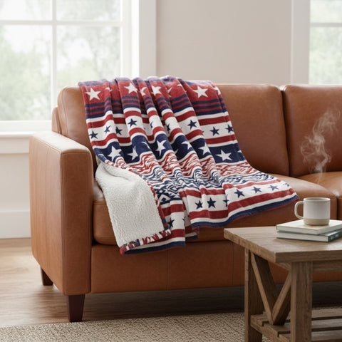 Western Sky Sherpa Throw Blanket