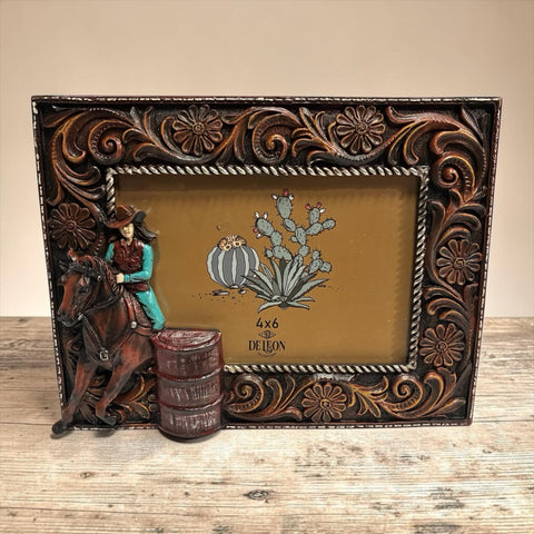 Barrel Racer 4x6 Picture Frame