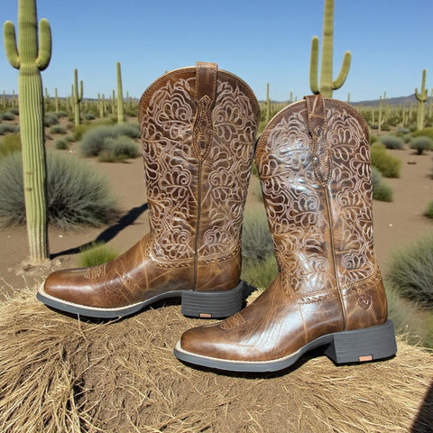 Round Up Remuda Wide Square Toe Western Boot