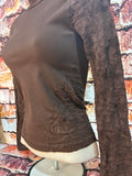 Fitted Mock Neck Long Sleeve
