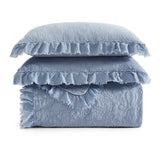 Sadie Stonewashed Paisley Ruffled Quilt