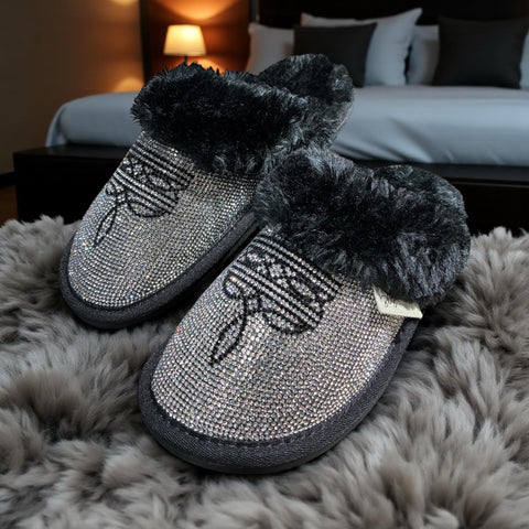 Alexis Rhinestone Slide Slipper