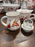 Cardinal 16 oz Mug w Snowglobe Topper
