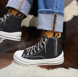 Cora Hi Top Black Sneaker