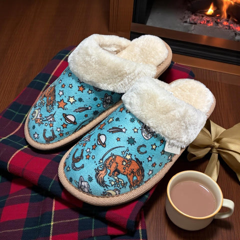 Kara Galaxy Bronc Slide Slipper