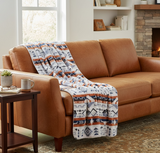 Limestone Butte Reversible Plush Throw Blanket