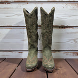 Olive Suede Casanova Western Boot