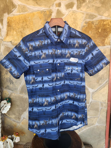 Men's Serape Print Snap Shirt