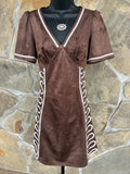Brown Suede Dress