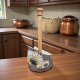 Headdress Tooled Leather Bathroom Set