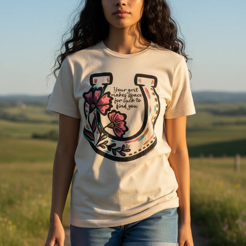 Good Luck Horseshoe Graphic Tee