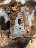 Barnwood Boots and Saddle Switch and Outlet Covers