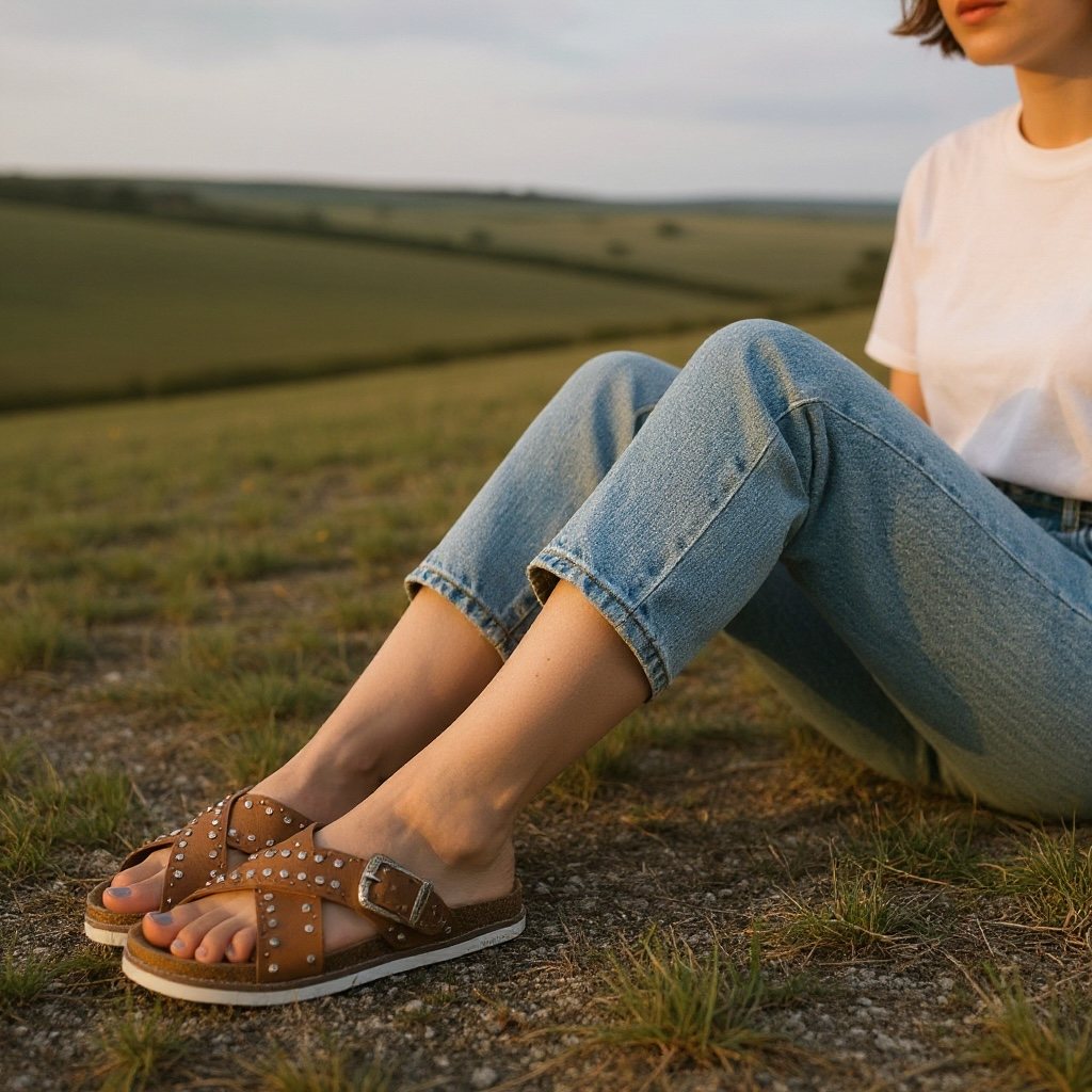 Jocilyn Tan Sandal – Rnd Rustics