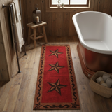 Red Star Bath and Kitchen Runner Rug