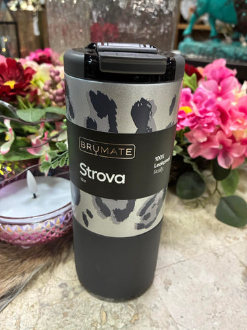 BruMate Strova 18oz Metallic Leopard