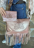 Rose Gold Bootstitch Wallet