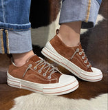 Velvet Rust Sneaker