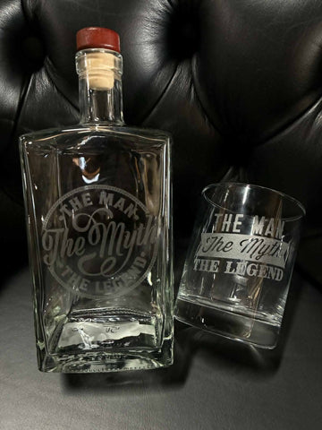 The Man Etched Glassware