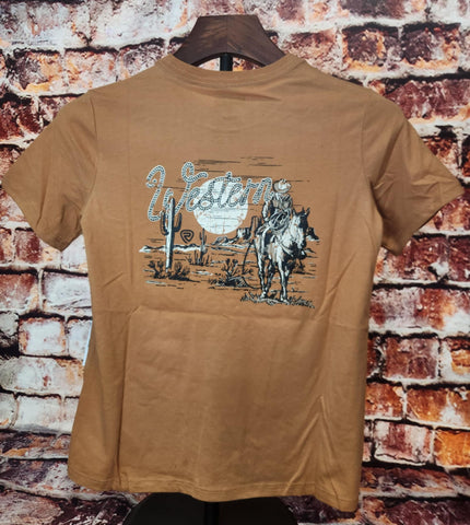 Boy's Western Cowboy Graphic Tee