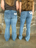 Sculpted Light High-Rise Bootcut Jeans