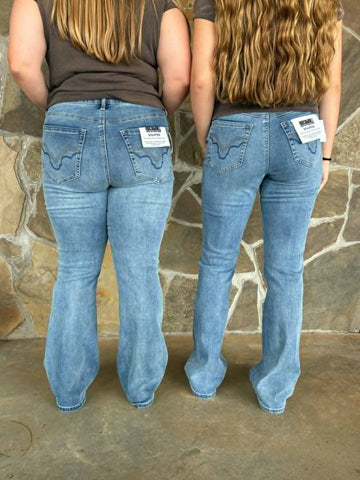 Sculpted Light High-Rise Bootcut Jeans