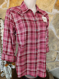 Billi Jean LS- Sunkissed Plaid