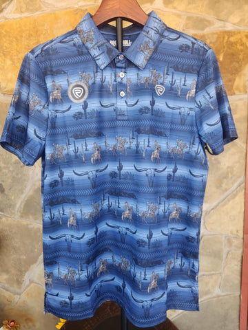 Men's Serape Printed Polo