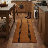 Chocolate Barbwire Rug 24x60