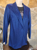 Blue Iridescent Blazer