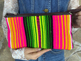 Pink Serape Cowhide Crossbody