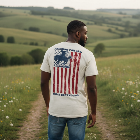 Split Freedom Graphic T-Shirt