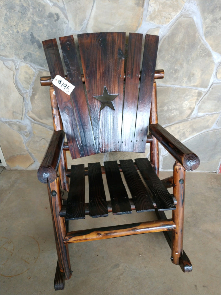Char-Log Rocking Chair – Rnd Rustics
