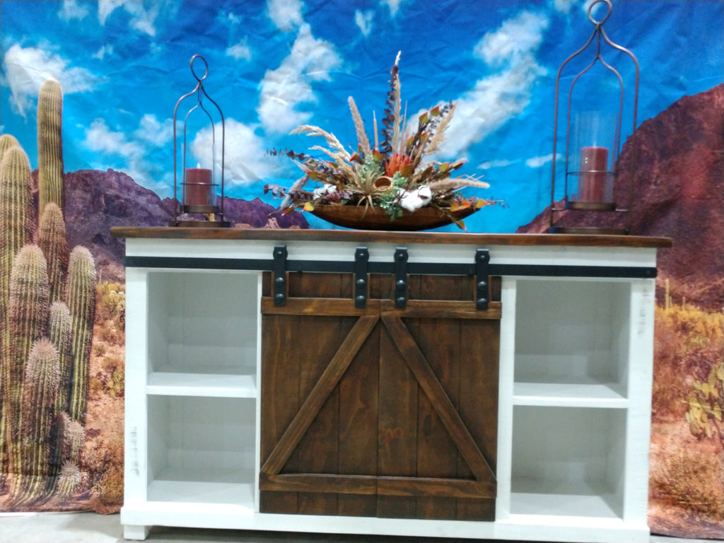 Tv stand with sliding doors – Rnd Rustics