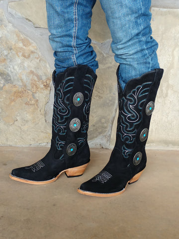 Black Concho Boots