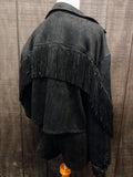 Black Suede Fringe Jacket