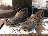 Leopard Shine Booties