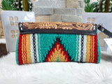 Rafter T Tooled Leather Wristlet