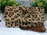 Leopard Acid Wash Wallet