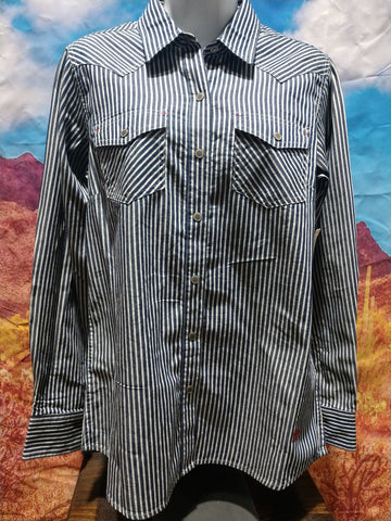 Ariat Railroad Stripe Snap Shirt