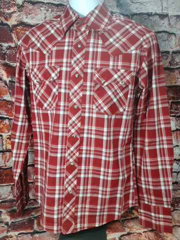 Men's Wrangler Retro Long Sleeve Sawtooth Snap Pocket Western Shirt