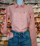 Ariat Team Kirby LS- Mauve Stripe