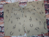 Western Print Cropped Jeans