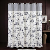 Black & White Ranch Life Shower Curtain