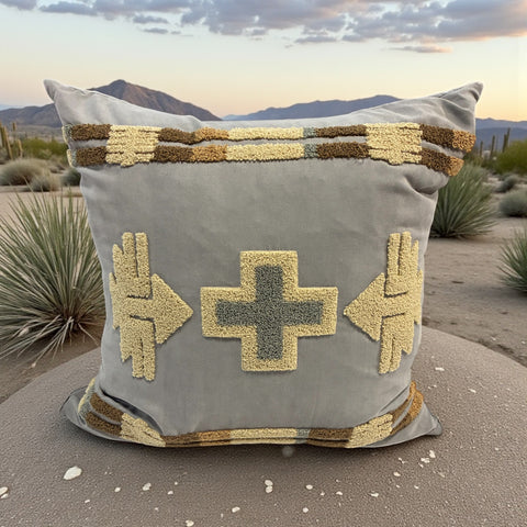 Sandstone cross pillow