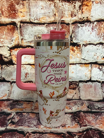 Jesus Take The Reins 30 oz Tumbler