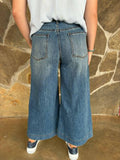 Cropped Wide Leg Jeans