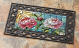 Floral Stained Glass Sassfrass Switch Mat