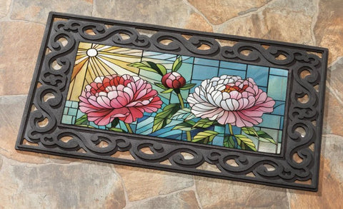 Floral Stained Glass Sassfrass Switch Mat