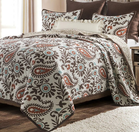 Rebecca Paisley Reversible Quilt Set