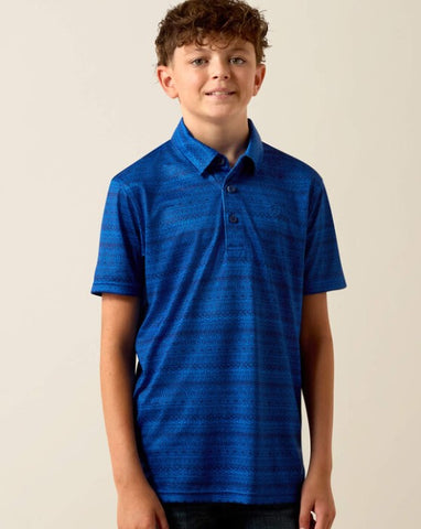 Boy's Blue Quartz Polo